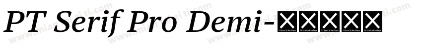 PT Serif Pro Demi字体转换